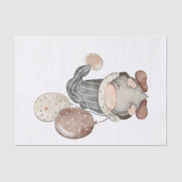 Papel De Seda Feliz aniversário Gnome