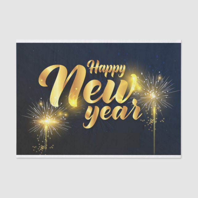 Papel De Seda Feliz ano novo (Frente )