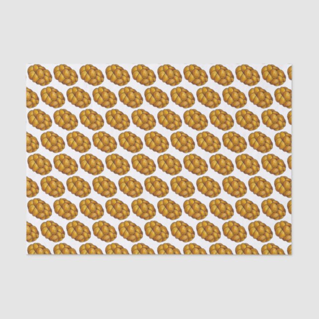 Papel De Seda Feliz Challah Dias Hanukkah Chanukah Pão Judeu (Frente )