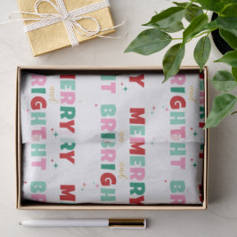 Papel De Seda Feliz Colorida Moderna e Natal Brilhante