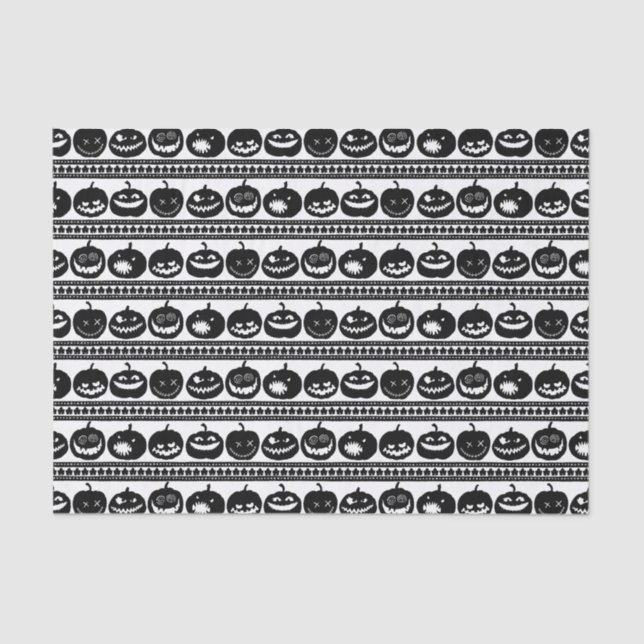 Papel De Seda Feliz Dia das Bruxas Esculpido Pumpkin Jack O Lant (Frente )