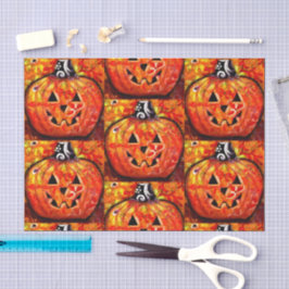 Papel De Seda Feliz Dia das Bruxas Jack O Lanterna Desaparece