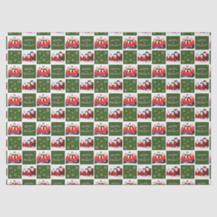 Papel De Seda Feliz e Brilho Natal Floco de Neve Foto Verde