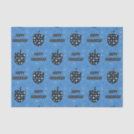Papel De Seda Feliz Hanukkah Dreidel Cutout
