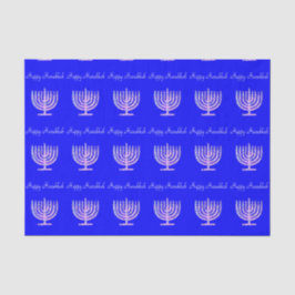 Papel De Seda Feliz Hanukkah Menorah Nina Fave