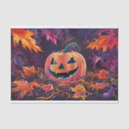 Papel De Seda Feliz Jack-olantern, Folhas de outono e Floresta