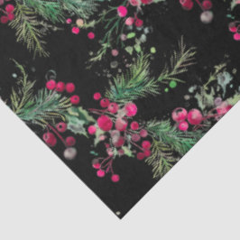 Papel De Seda Feliz muito morango Vinho de Natal cor vermelha sa