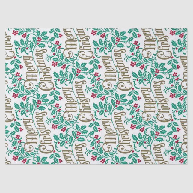 Papel De Seda "Feliz Natal" (Frente )