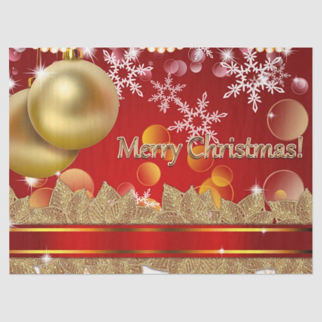 Papel De Seda Feliz Natal (Frente )