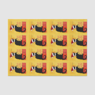 Papel De Seda Feliz Natal - Chat Noir