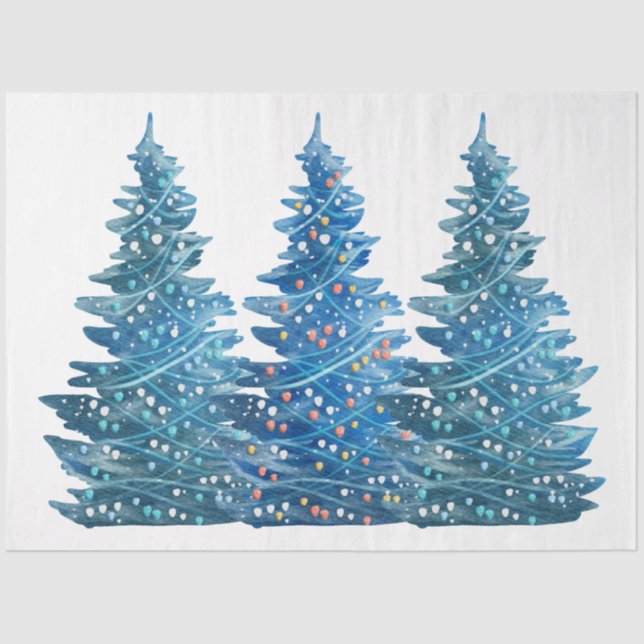 Papel De Seda Feliz Natal da Terra Design 8 (Frente )