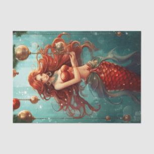 Papel De Seda Feliz Natal das Férias da Linda Sereia