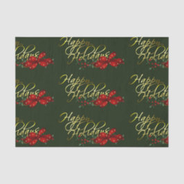 Papel De Seda Feliz Natal de Férias