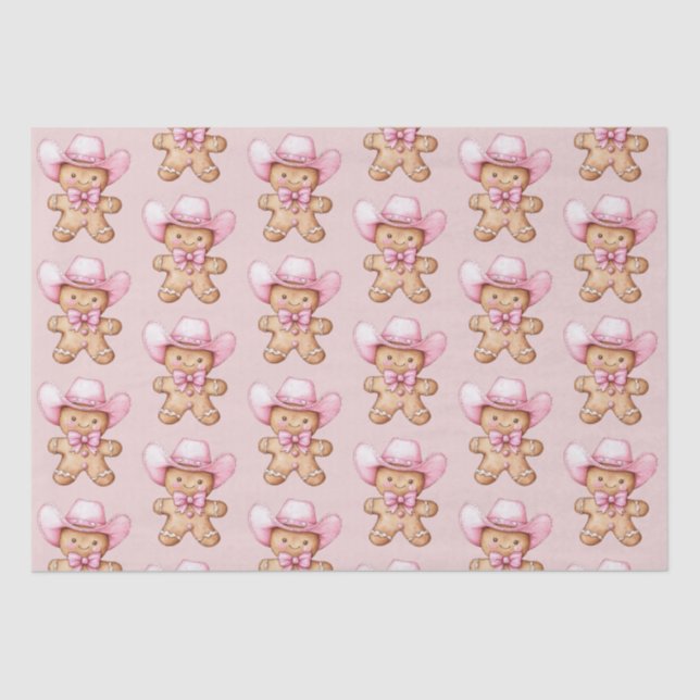 Papel De Seda Feliz Natal de Gingerbird (Frente )