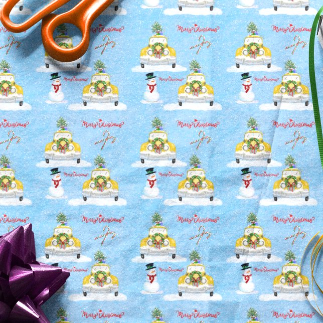 Papel De Seda Feliz Natal dos anos 50 Novo York - Padrão de Cabi (Criador carregado)