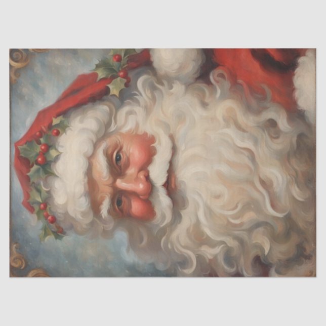 Papel De Seda Feliz Natal dos Papais noeis: Discussão Festiva (Frente )