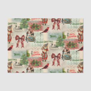Papel De Seda Feliz Natal e Saudações Seasons