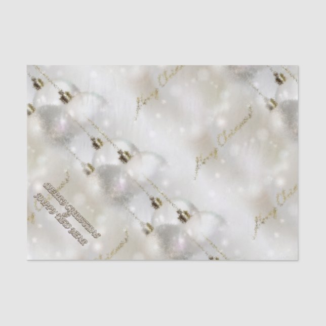 Papel De Seda Feliz Natal e um feliz ano novo (Frente )