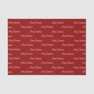 Papel De Seda Feliz Natal em Vermelho