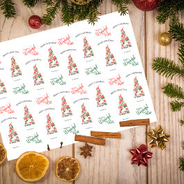 Papel De Seda Feliz Natal Gnomos Árvore Maravilhoso Ano