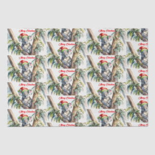 Papel De Seda Feliz Natal Koala sentado em Gumtree