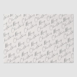 Papel De Seda Feliz Natal Manuscrito em Letra Simples