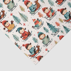 Papel De Seda Feliz Natal Natal para as crianças de dormir
