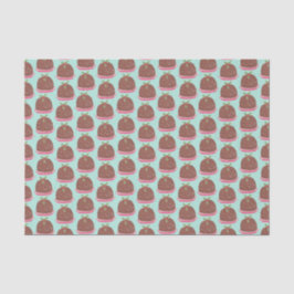 Papel De Seda Feliz Natal Pudim Feriado