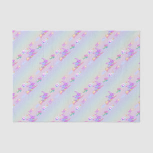 Papel De Seda Feliz padrão de feiticeiro brilhante Pastel Rainb