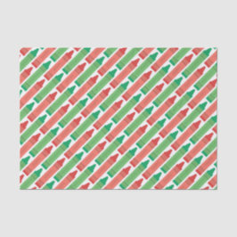 Papel De Seda Felizes Feriados, Vermelhos e Verdes