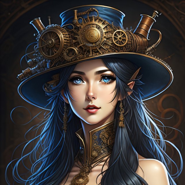 Papel De Seda Feminine steampunk woman v15 tissue paper Decoupag (Criador carregado)