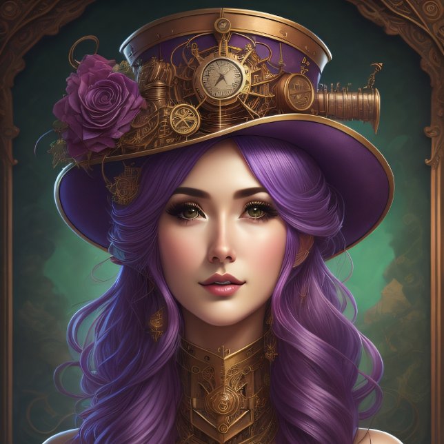 Papel De Seda Feminine steampunk woman v3 tissue paper Decoupage (Criador carregado)