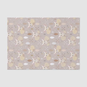 Papel De Seda Fennec Foxes setas e penas