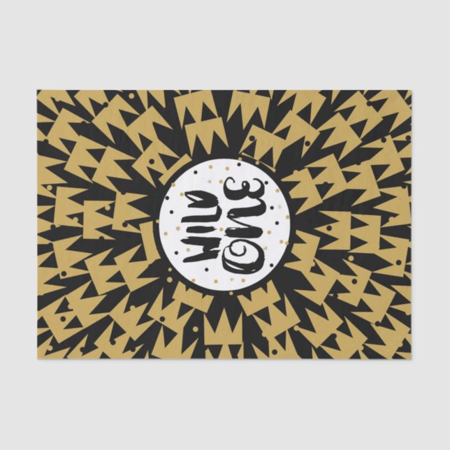 Papel De Seda Fera Selvagem Rei das Coisas Coroa Aniversário de  (Frente )