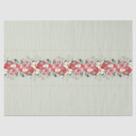 Papel De Seda Feriado botânico tradicional de tapeçaria de natal