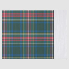 Papel De Seda Feriado Clássico, Xadrez de Natal de Tartan