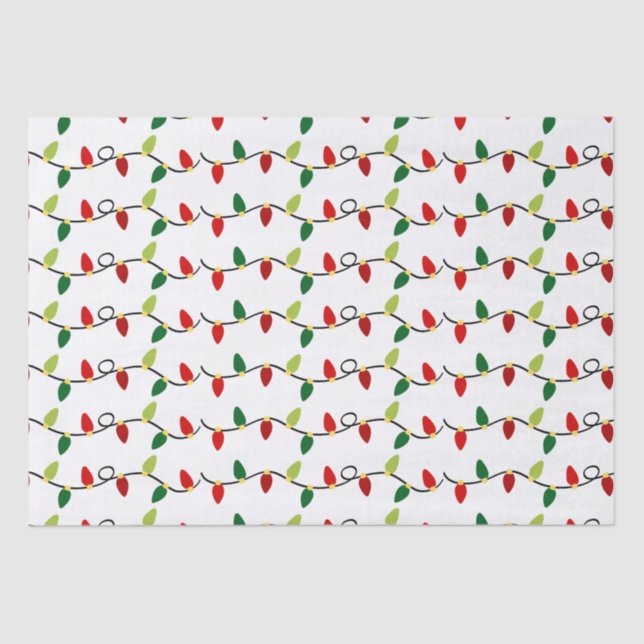 Papel De Seda Feriado das Luzes das Cordas de Natal (Frente )