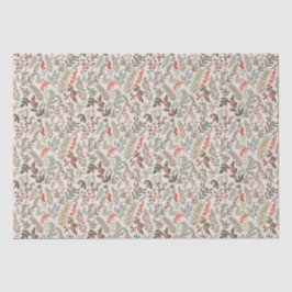 Papel De Seda Feriado de inverno escandinavo e Berry