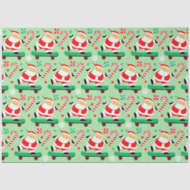Papel De Seda Feriado de Natal Creative Skateboard