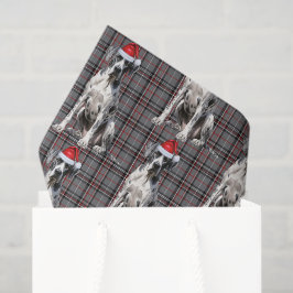 Papel De Seda Feriado de Natal do Cachorro da Cinza Vermelha Xad
