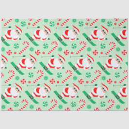 Papel De Seda Feriado de Natal do Esqui