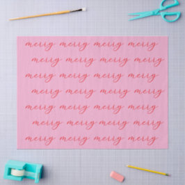 Papel De Seda Feriado de Natal Elegante da Feliz Moderna