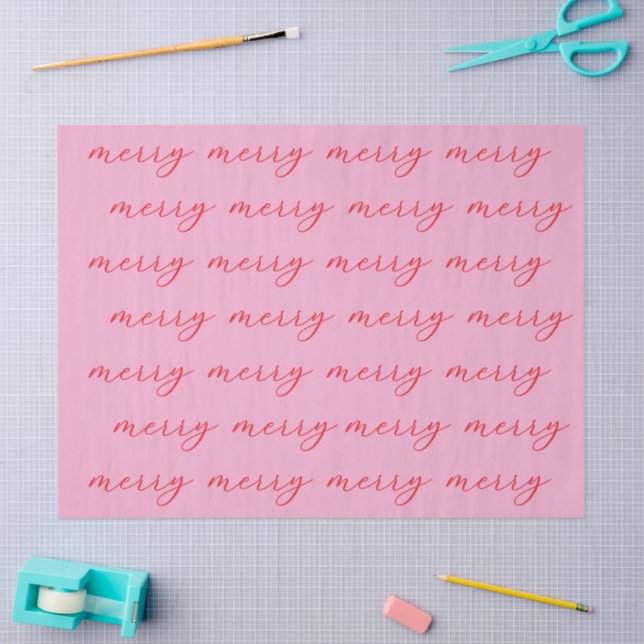 Papel De Seda Feriado de Natal Elegante da Feliz Moderna (Arte )