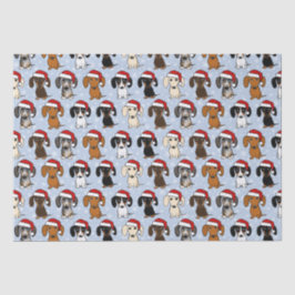 Papel De Seda Feriado de Papais noeis de Cachorro de Sabão de Na