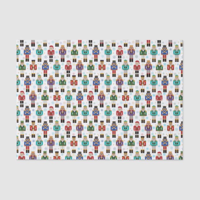 Papel De Seda Feriado do Soldado de Brinquedo Noz Natal (Frente )