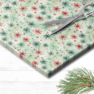 Papel De Seda Feriado Floco de Neve Natal
