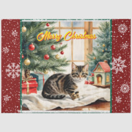 Papel De Seda Feriado Natal Belo Coleção Antiga