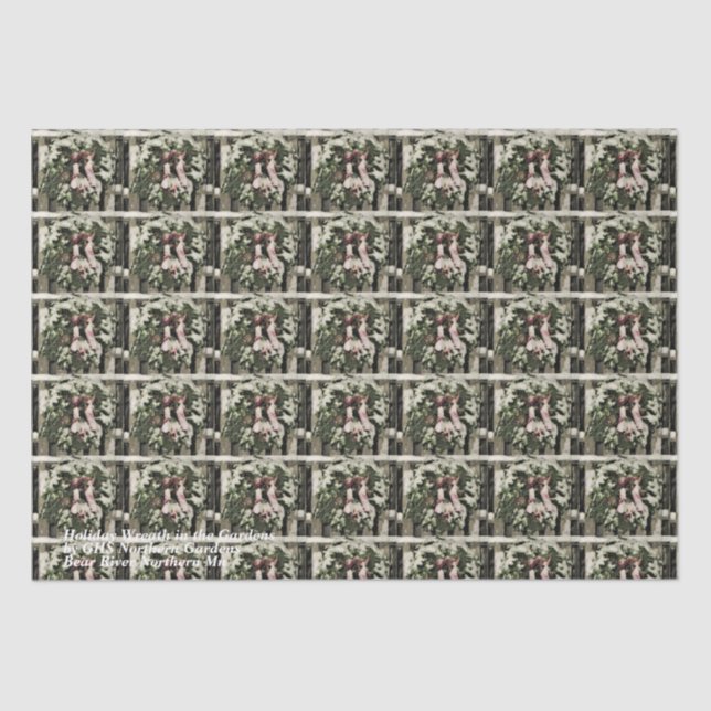 Papel De Seda Feriado no Jardim (Frente )