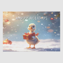 Papel de Seda Feriado Pato Pequeno