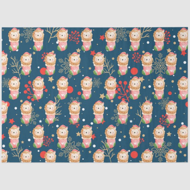 Papel De Seda Feriados de Leão Personalizam (Frente )